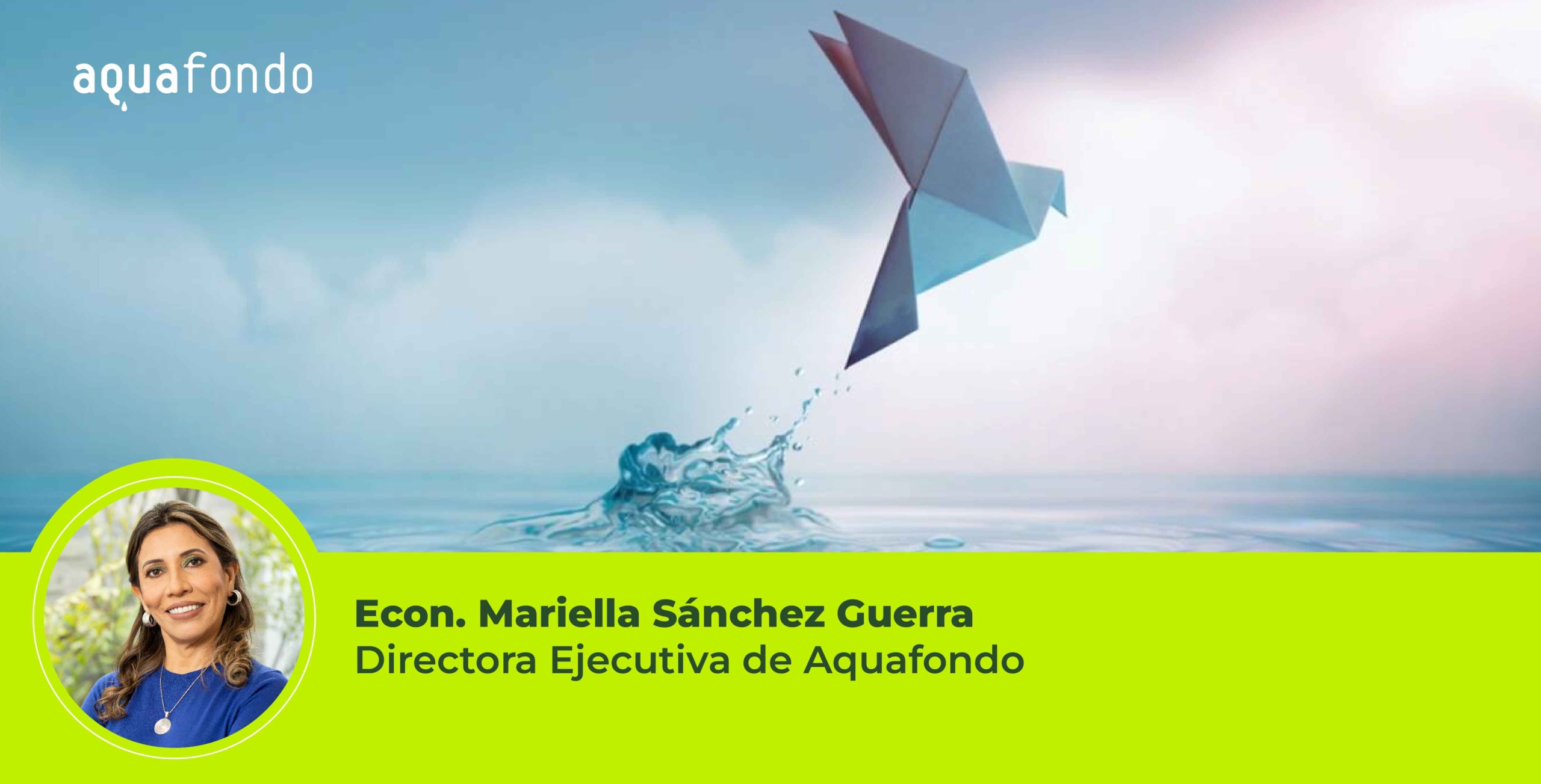 Aprovechar el agua para la paz