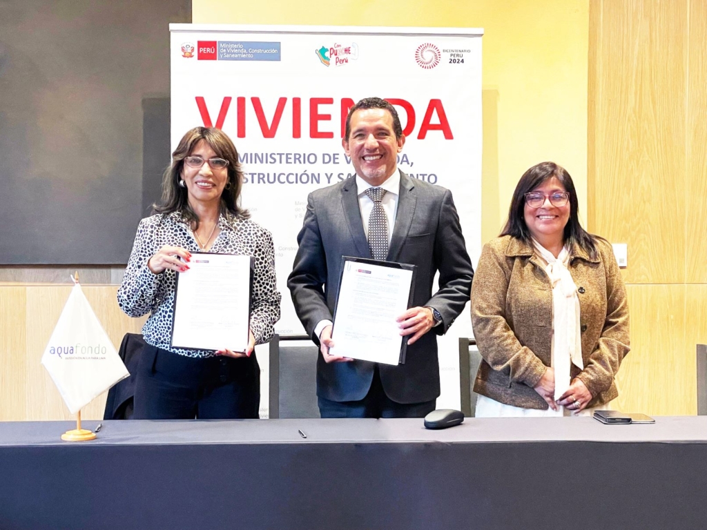 ¡Una nueva alianza con el MVCS por la seguridad hídrica!