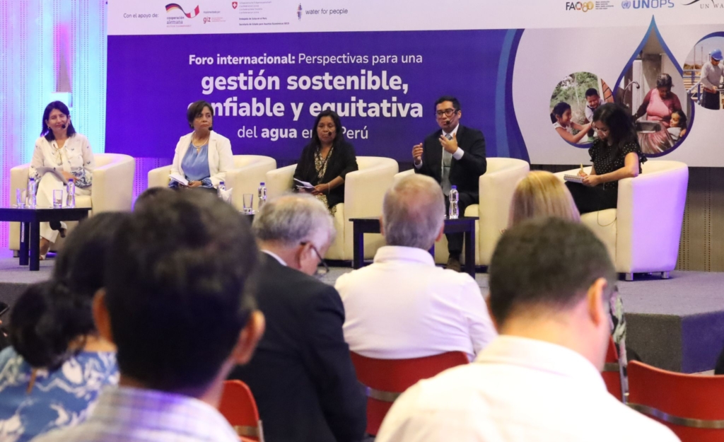 Participamos en Foro Internacional por una gestión equitativa y sostenible del agua en el Perú