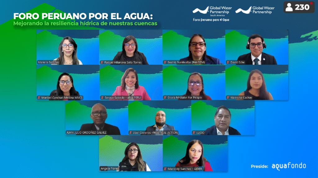 Foro Peruano por el Agua: Mejorando la resiliencia hídrica de nuestras cuencas
