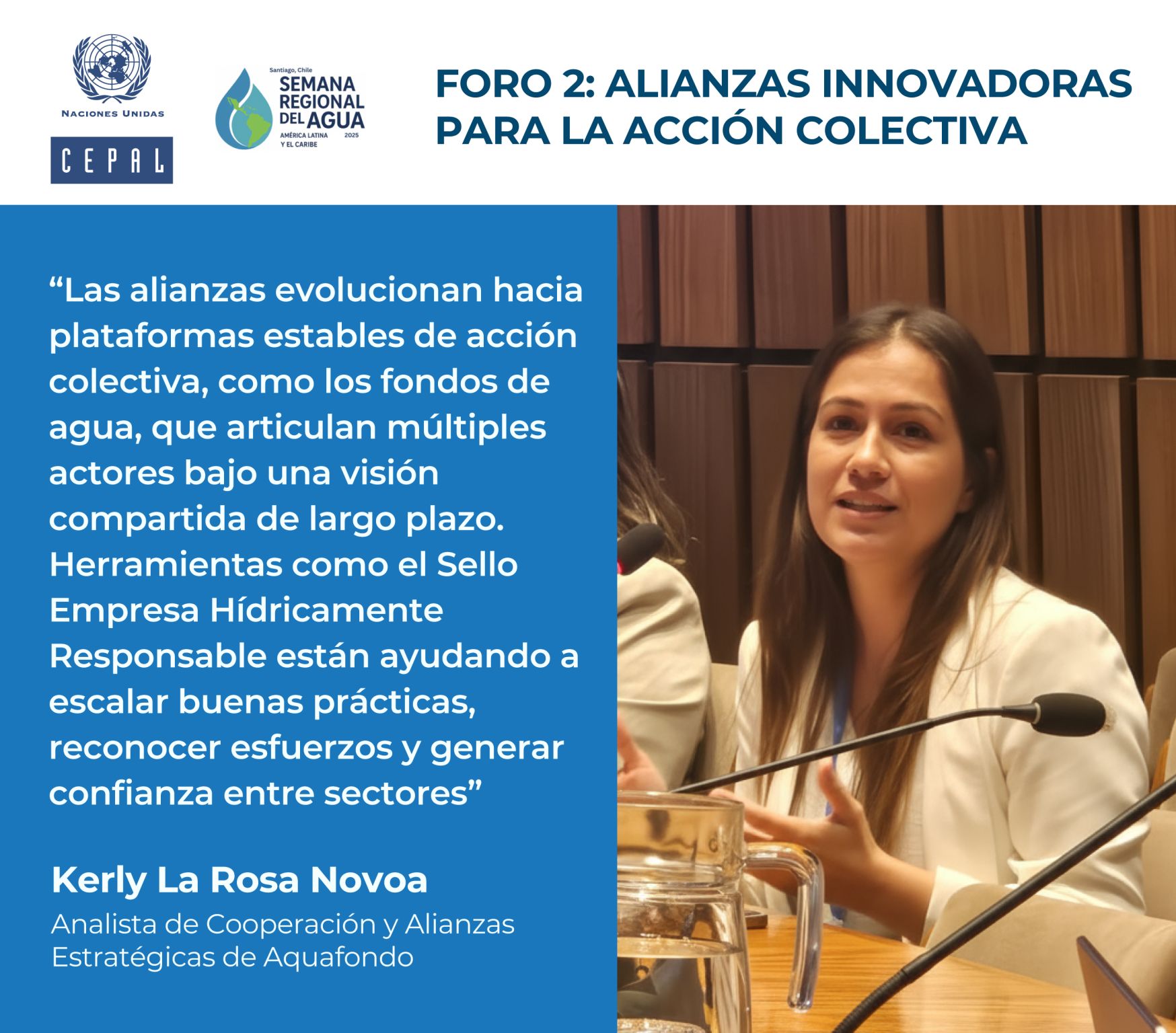 ¡Estuvimos en la Semana Regional del Agua 2025 en Santiago de Chile!