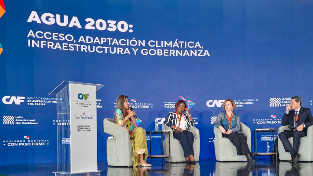 Participamos en el Foro Económico Internacional del CAF para impulsar una agenda transformadora del agua hacia el 2030