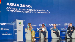 Participamos en el Foro Económico Internacional del CAF para impulsar una agenda transformadora del agua hacia el 2030