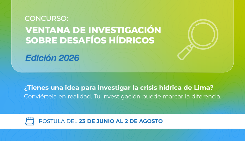 Aquafondo, UNESCO, MINAM e INAIGEM lanzan la segunda edición del concurso  de becas «Ventana de Investigación sobre Desafíos Hídricos»